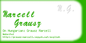 marcell grausz business card